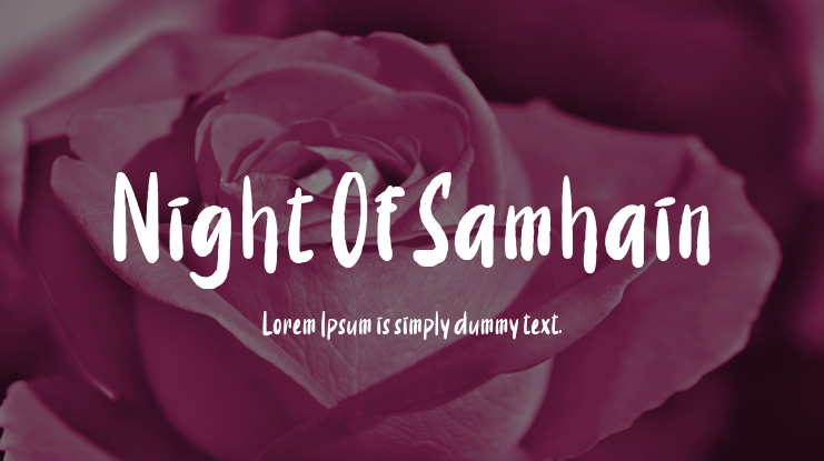 Night Of Samhain Font