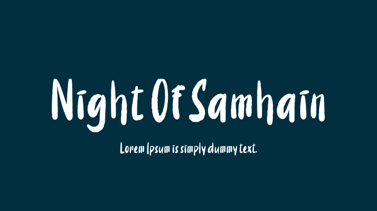 Night Of Samhain Font