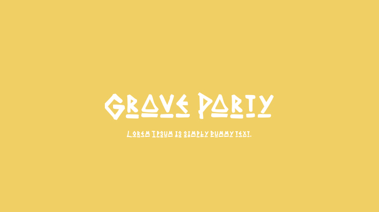 Grave Party Font