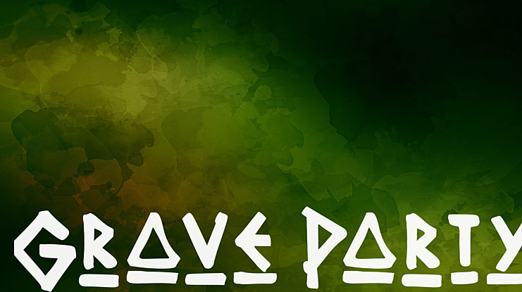 Grave Party Font