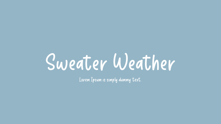Sweater Weather Font