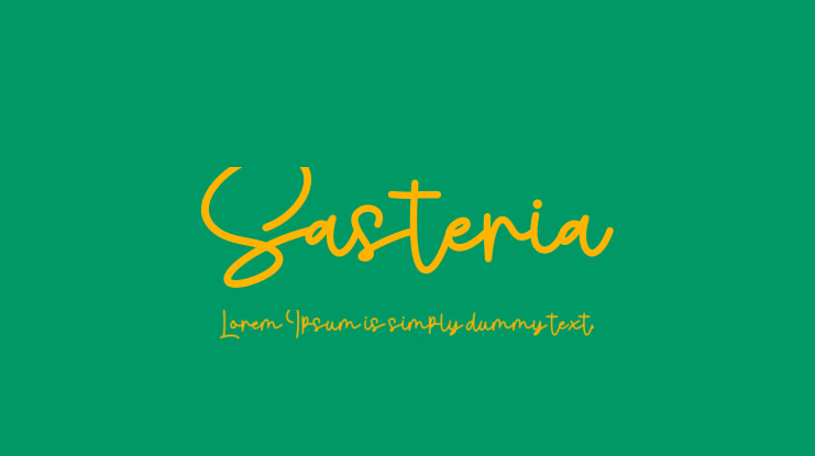 Sasteria Font