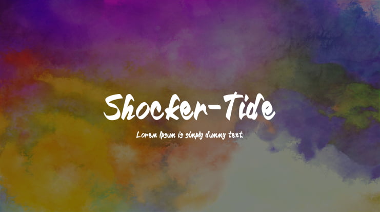 Shocker-Tide Font