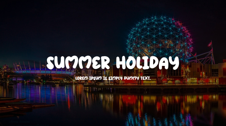 Summer Holiday Font