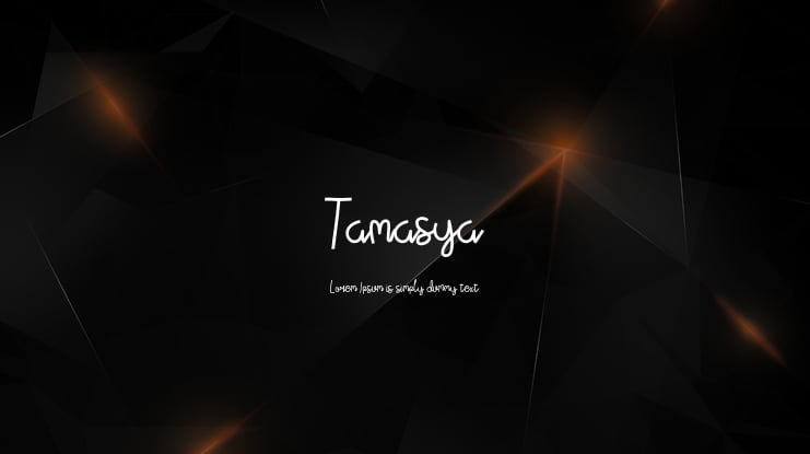 Tamasya Font