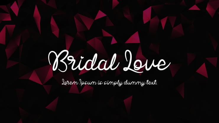 Bridal Love Font