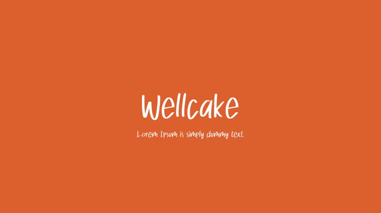 Wellcake Font