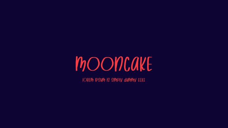 Mooncake Font
