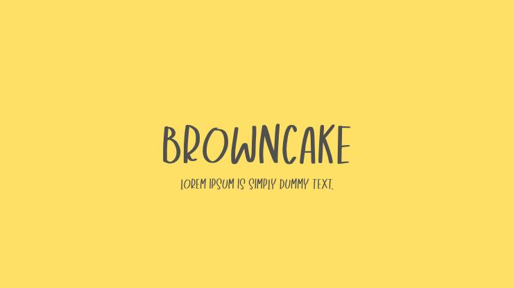 Browncake Font