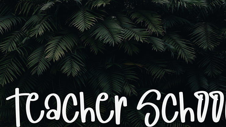 Teacher School Font