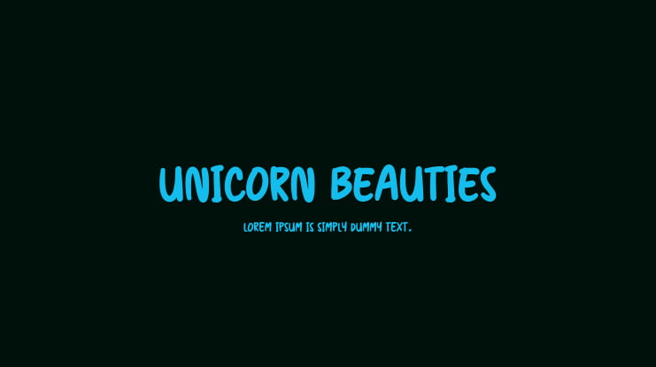 Unicorn Beauties Font