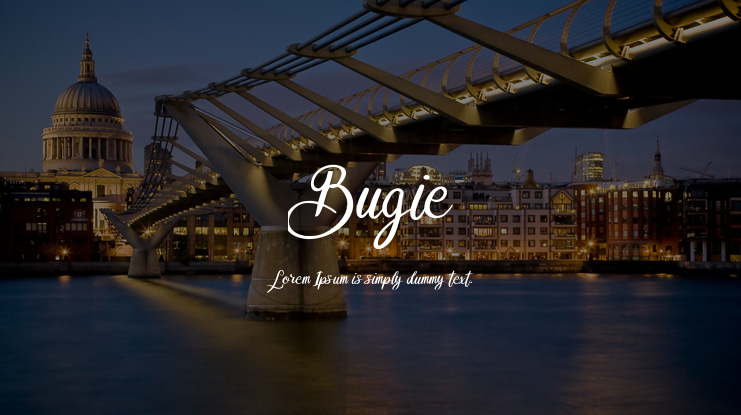 Bugie Font