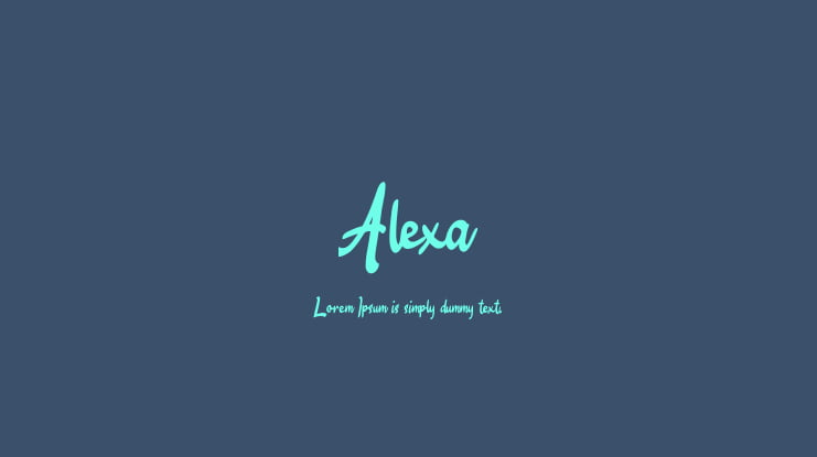 Alexa Font Download for Desktop & Webfont