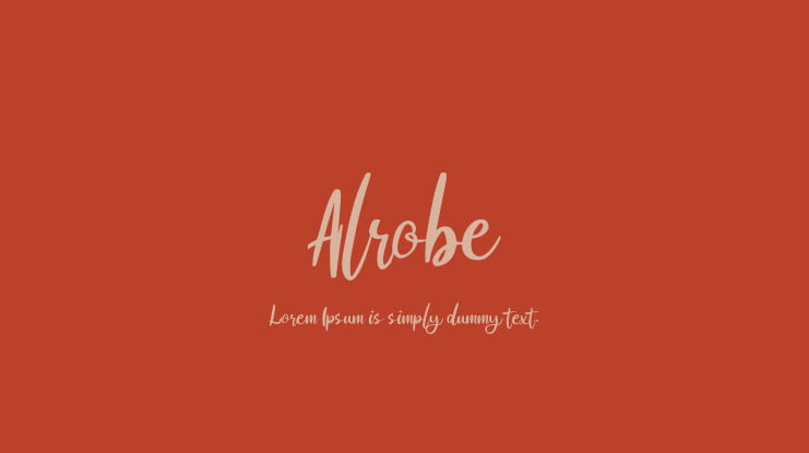 Alrobe Font