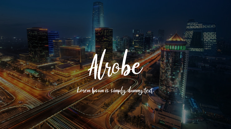 Alrobe Font