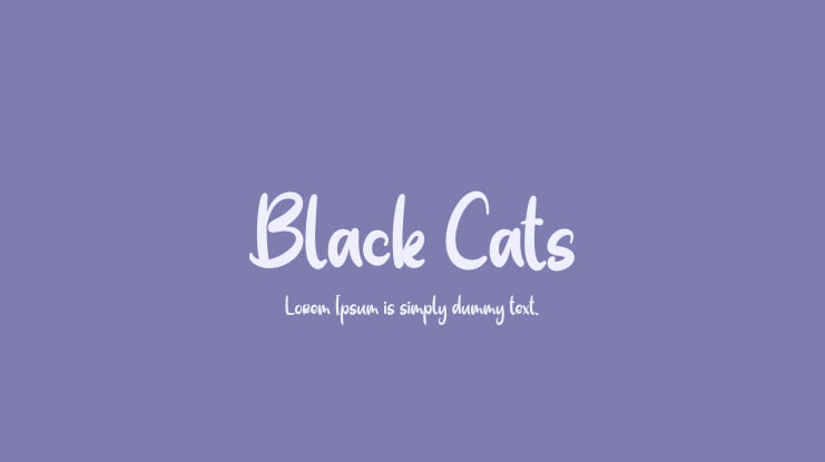 Black Cats Font