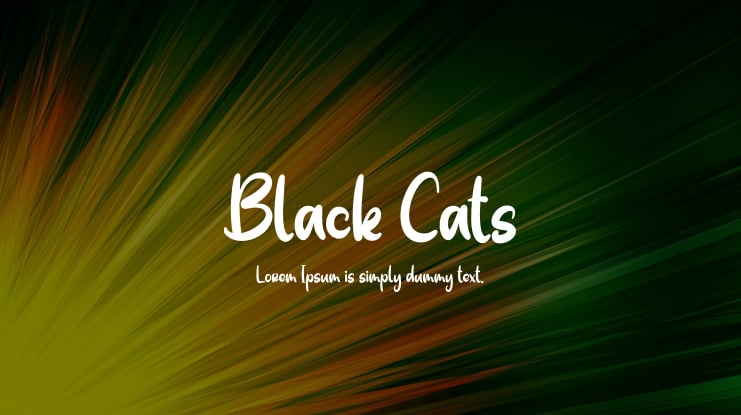 Black Cats Font