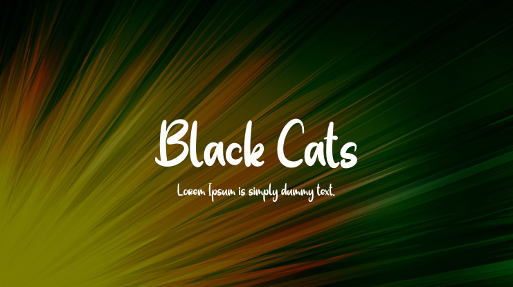 Black Cats Font