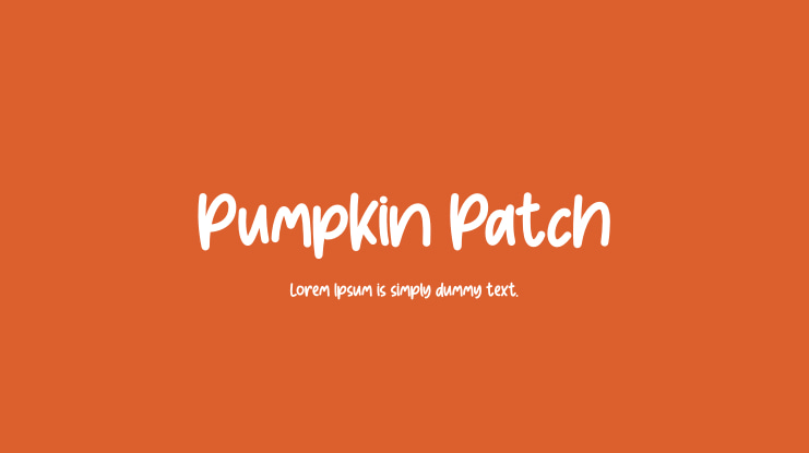 Pumpkin Patch Font