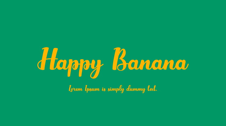Happy Banana Font