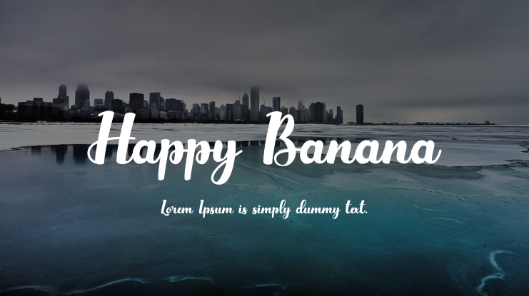 Happy Banana Font