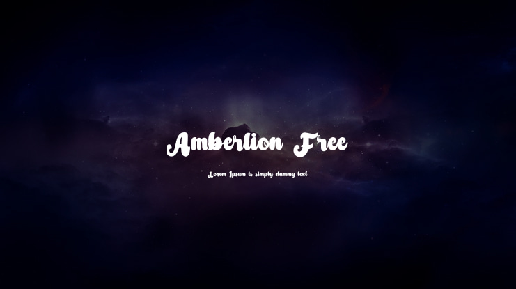 Amberlion Free Font