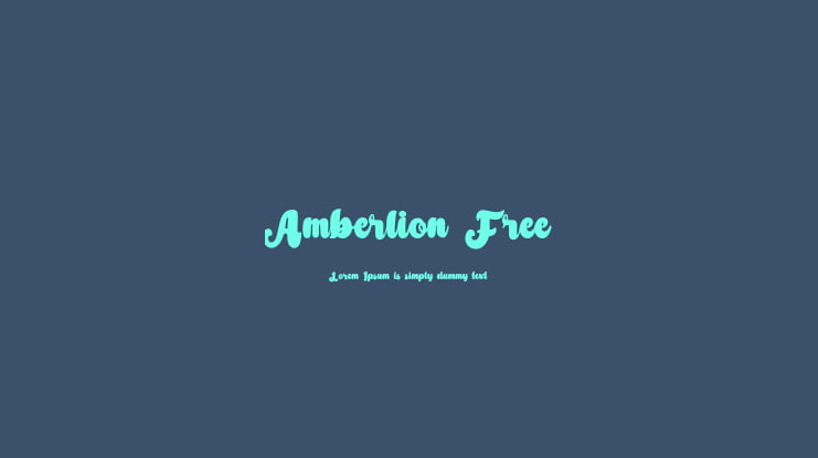 Amberlion Free Font