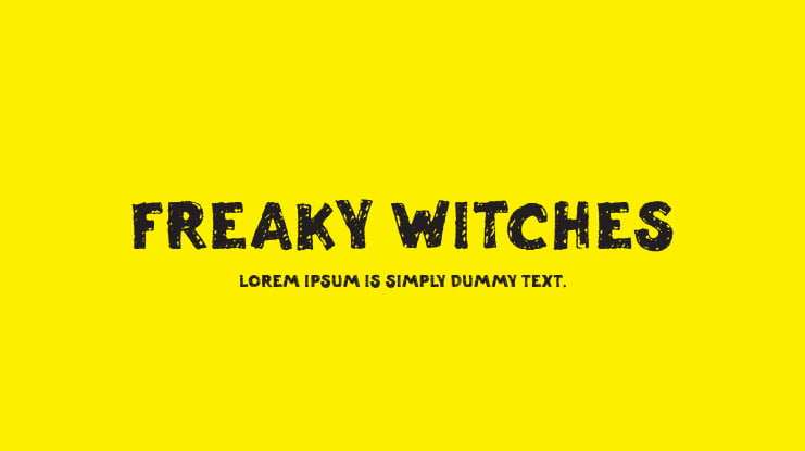 Freaky Witches Font