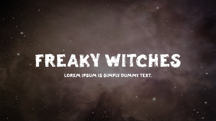 Freaky Witches Font
