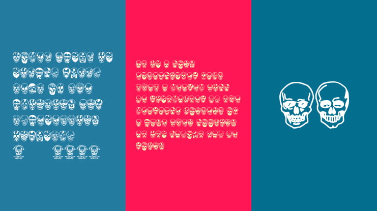 Skulls Party Icons Font