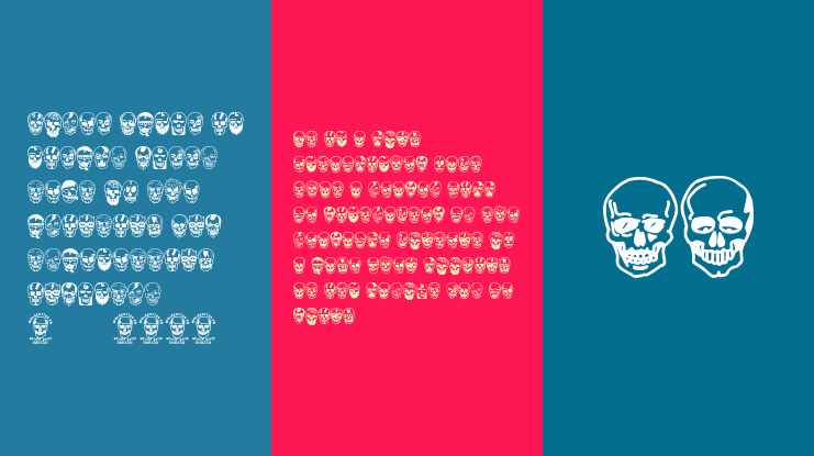 Skulls Party Icons Font