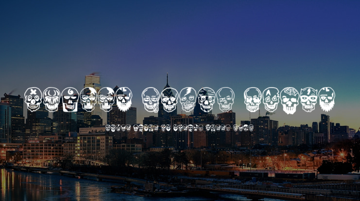 Skulls Party Icons Font