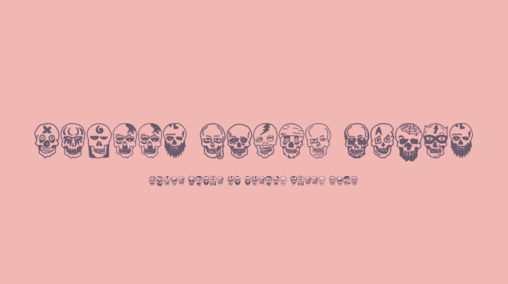 Skulls Party Icons Font