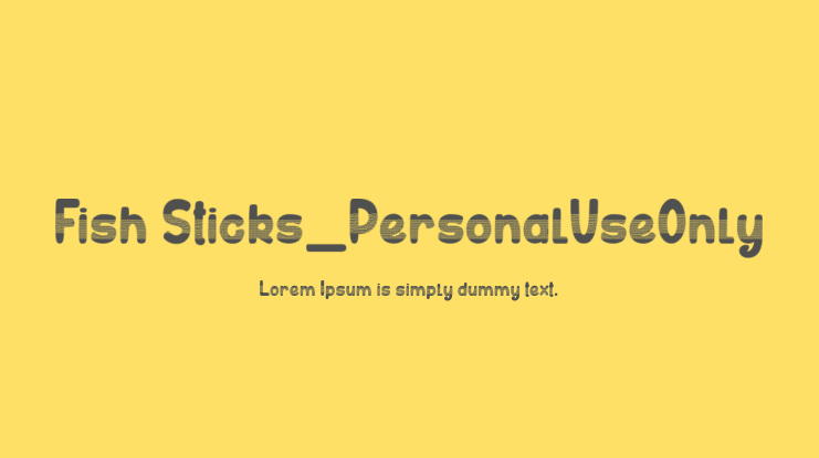 Fish Sticks_PersonalUseOnly Font