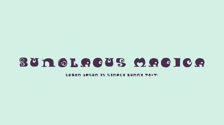 Bunolagus Magica Font