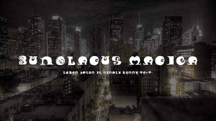 Bunolagus Magica Font