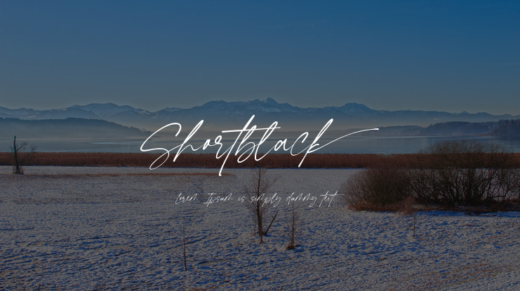 Shortblack Font