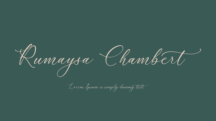 Rumaysa Chambert Font