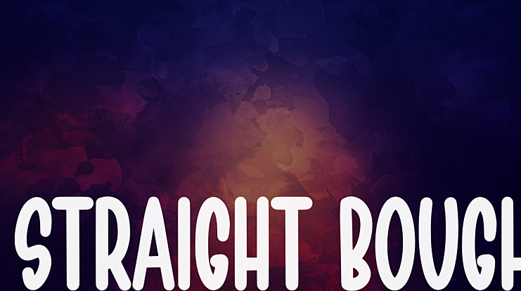 Straight Bough Font