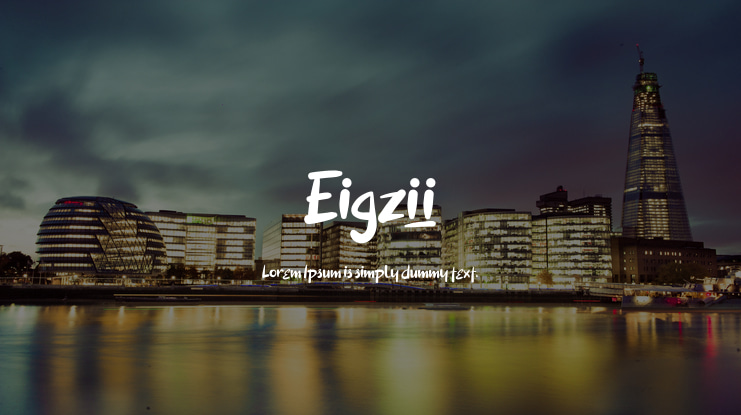 Eigzii Font