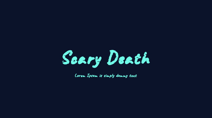 Scary Death Font