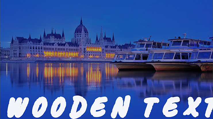Wooden Text Font