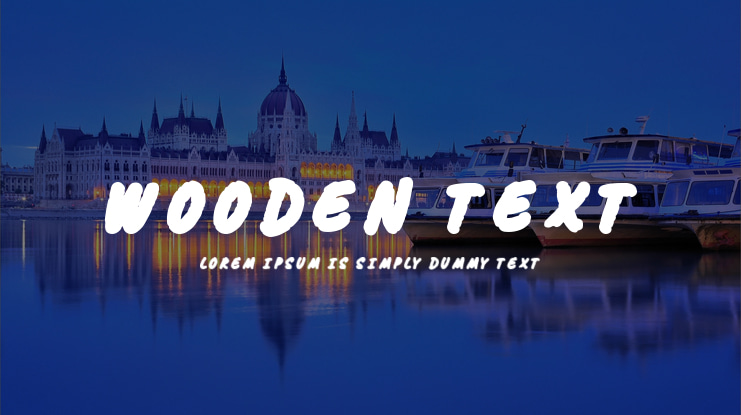 Wooden Text Font