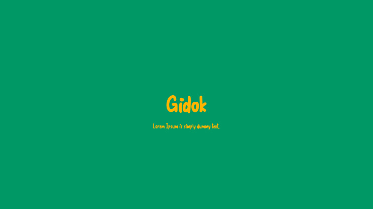 Gidok Font