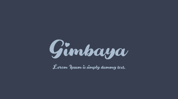 Gimbaya Font