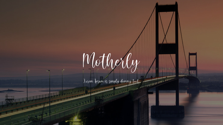 Motherly Font