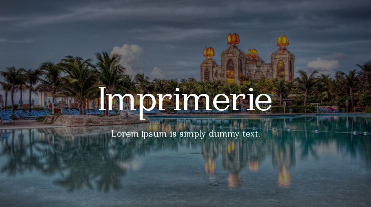 Imprimerie Font Family