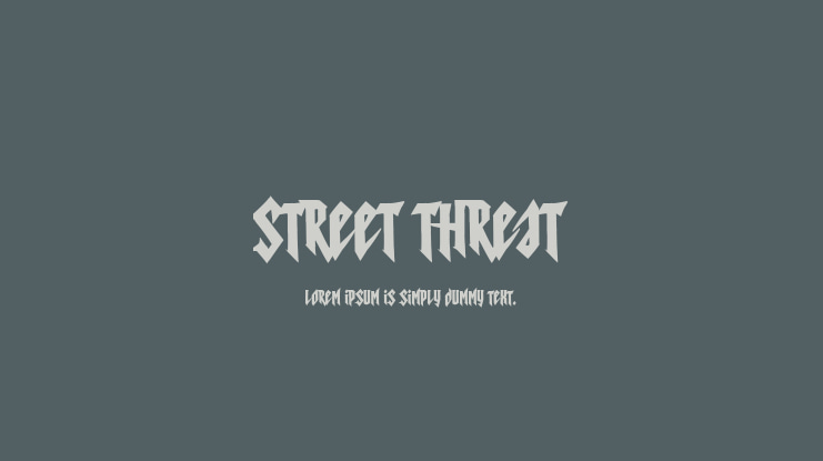 Street Threat Font