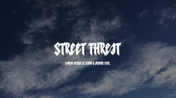 Street Threat Font