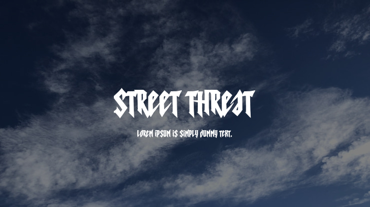Street Threat Font